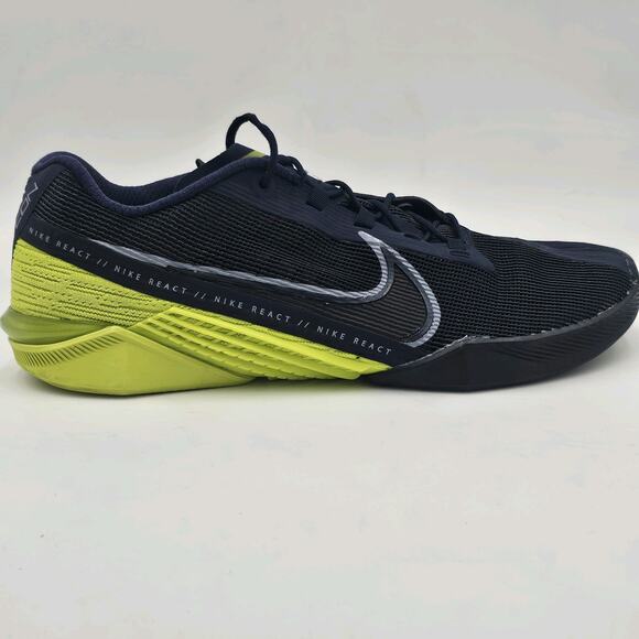Nike React Metcon Turbo Flyknit Blue Gym Shoes CT1243-400 Mens 13 - Picture 11 of 12
